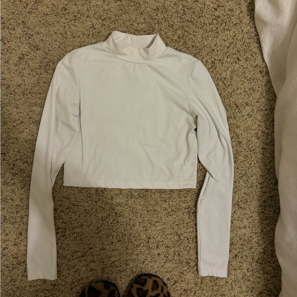 white mockneck
